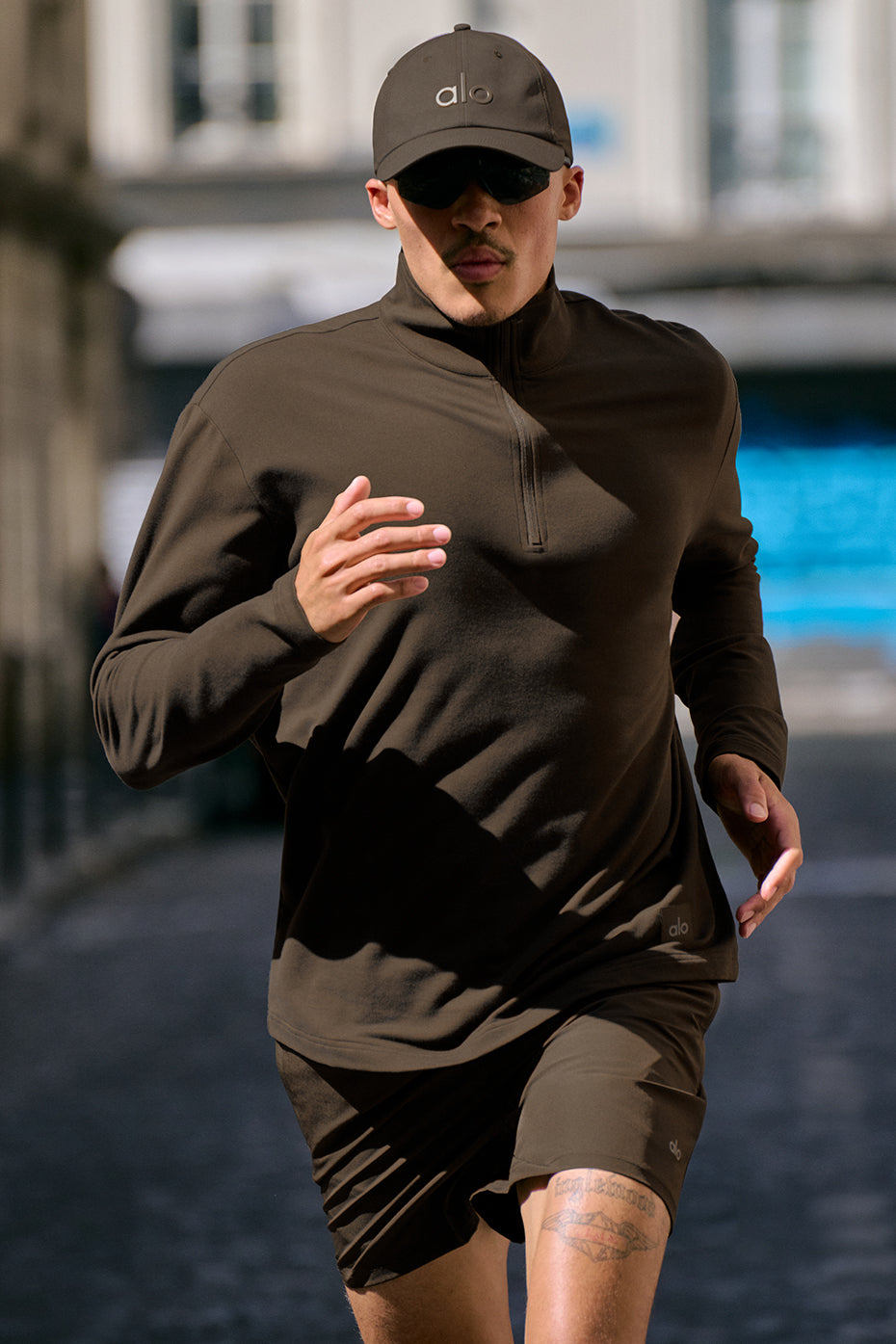 Double Take Long Sleeve 1/4 Zip - Espresso — photo 1