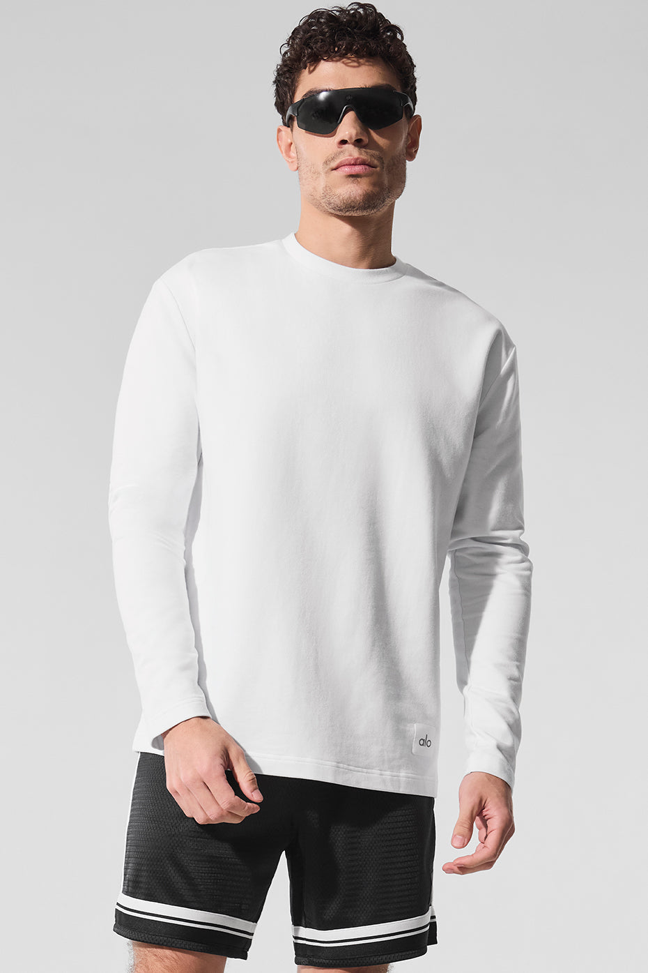Double Take Long Sleeve Crew - White — photo 1