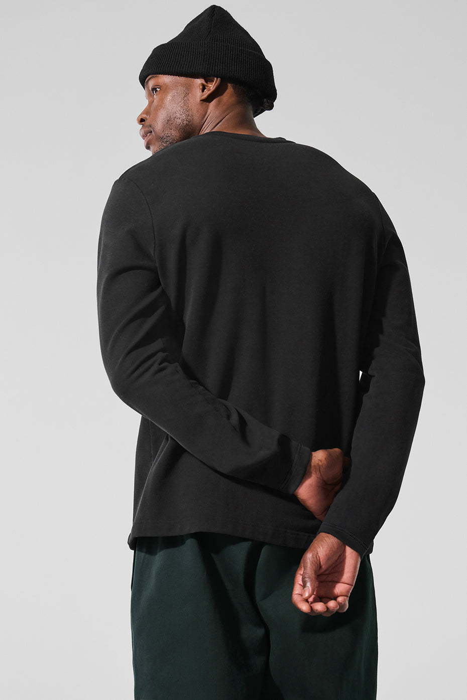 Double Take Long Sleeve Crew - Black — photo 3