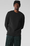 Double Take Long Sleeve Crew - Black — photo 4