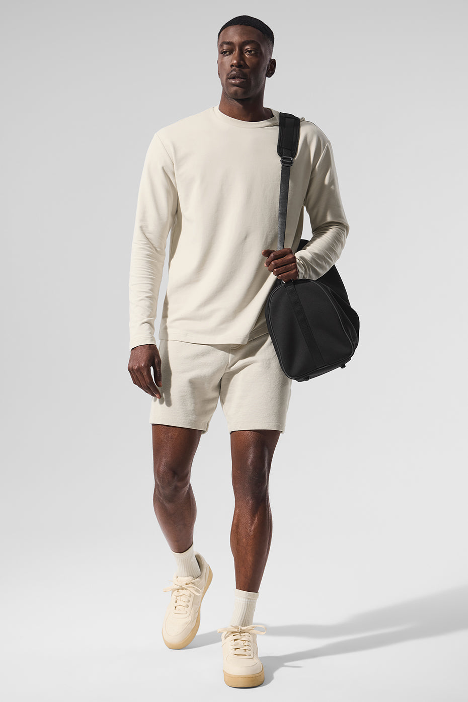 Double Take Long Sleeve Crew - Bone — photo 1