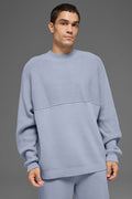 Domain Shift Rib Knit Sweater Crew - Winter Frost — photo 1