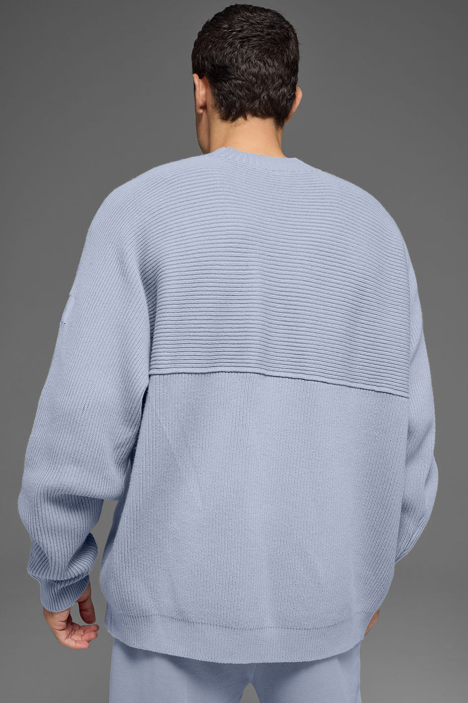 Domain Shift Rib Knit Sweater Crew - Winter Frost — photo 2