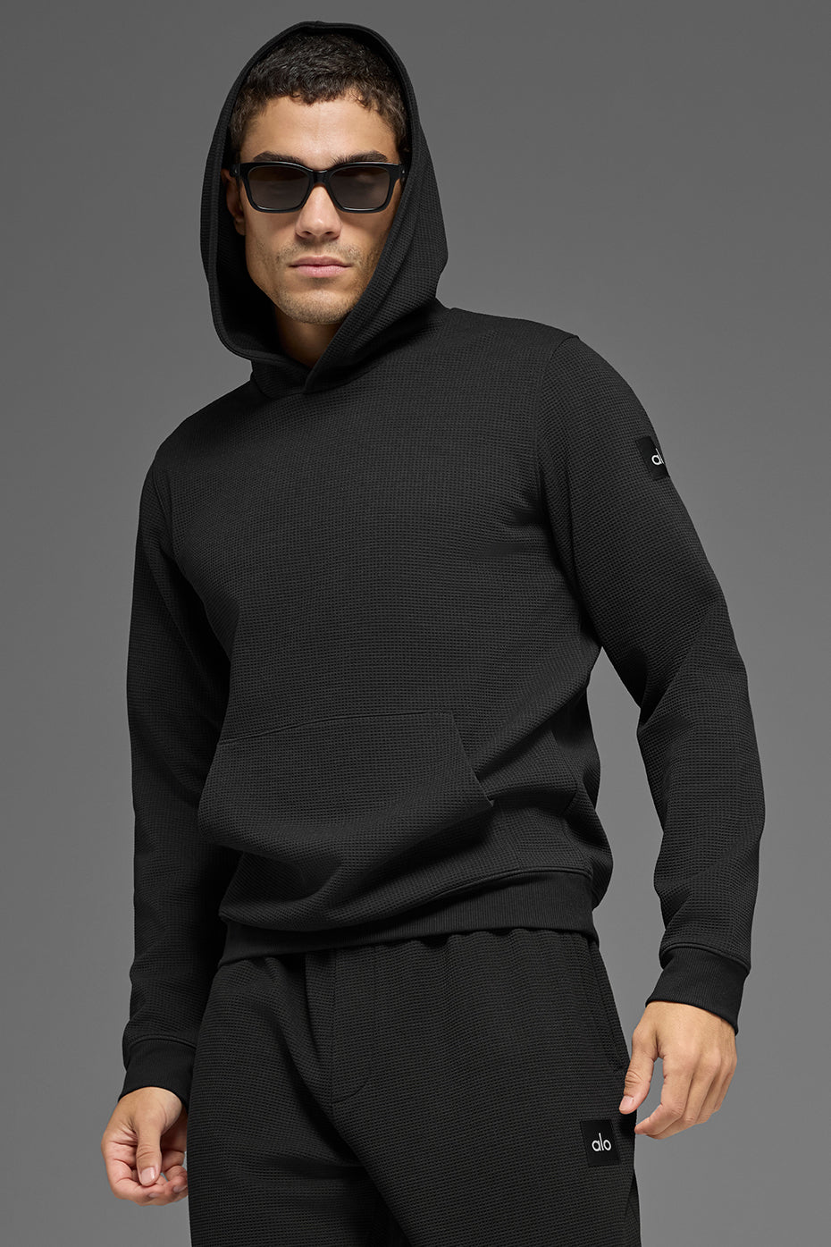 Waffle Lounge Hoodie - Black — photo 1