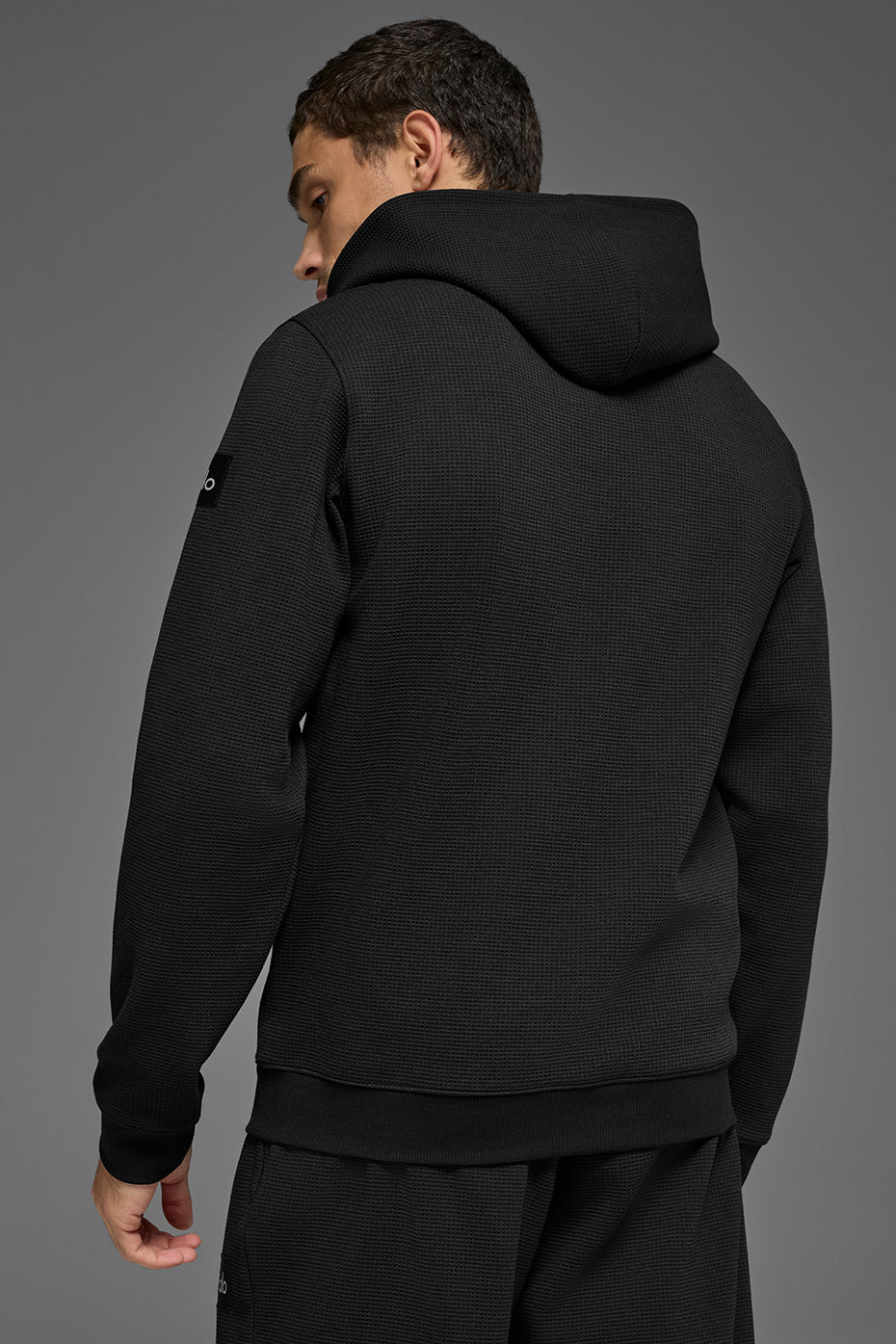 Waffle Lounge Hoodie - Black — photo 3