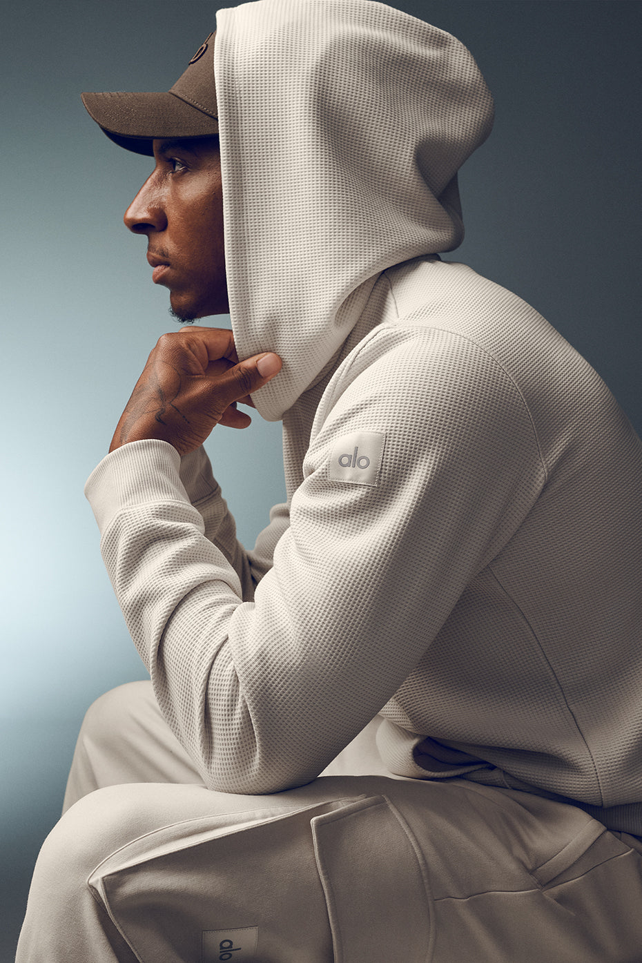 Waffle Lounge Hoodie - Bone — photo 1