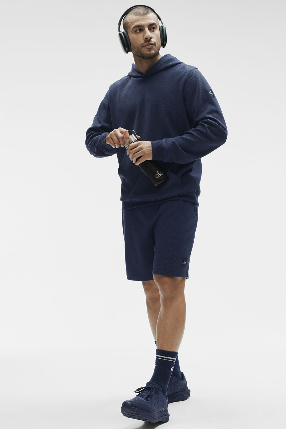 Waffle Lounge Hoodie - Navy — photo 5