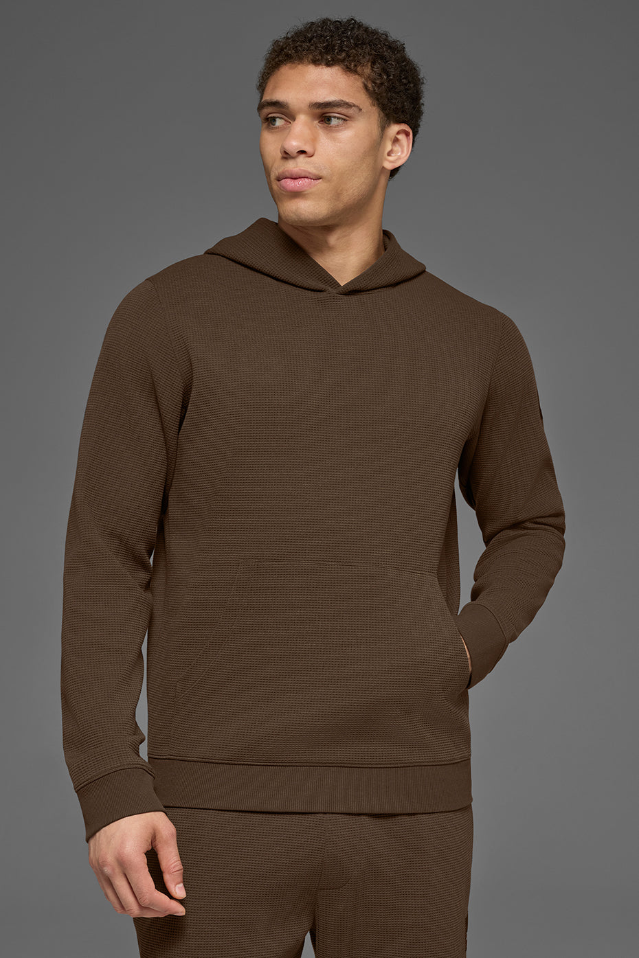 Waffle Lounge Hoodie - Espresso — photo 3