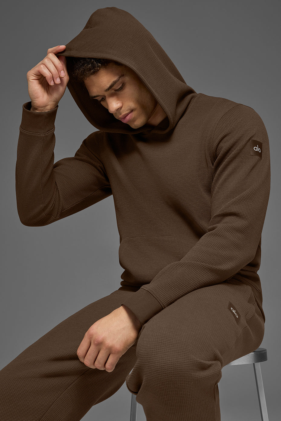 Waffle Lounge Hoodie - Espresso — photo 5