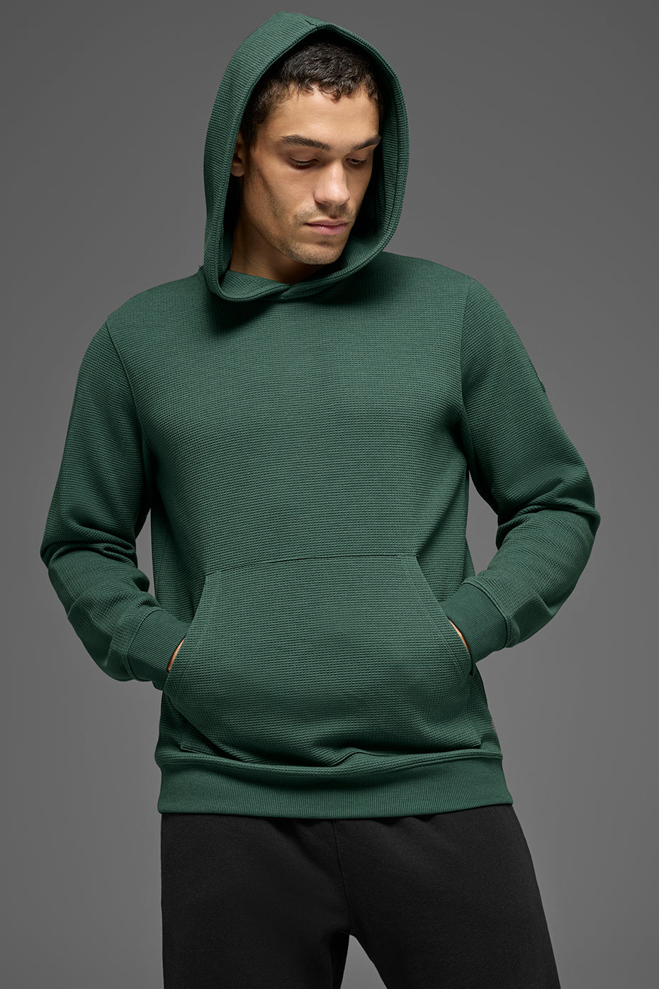 Waffle Lounge Hoodie - Clover Green — photo 1