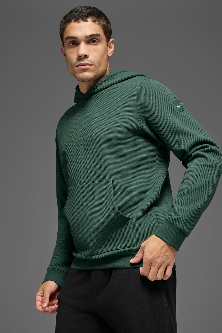 Waffle Lounge Hoodie - Clover Green — photo 3