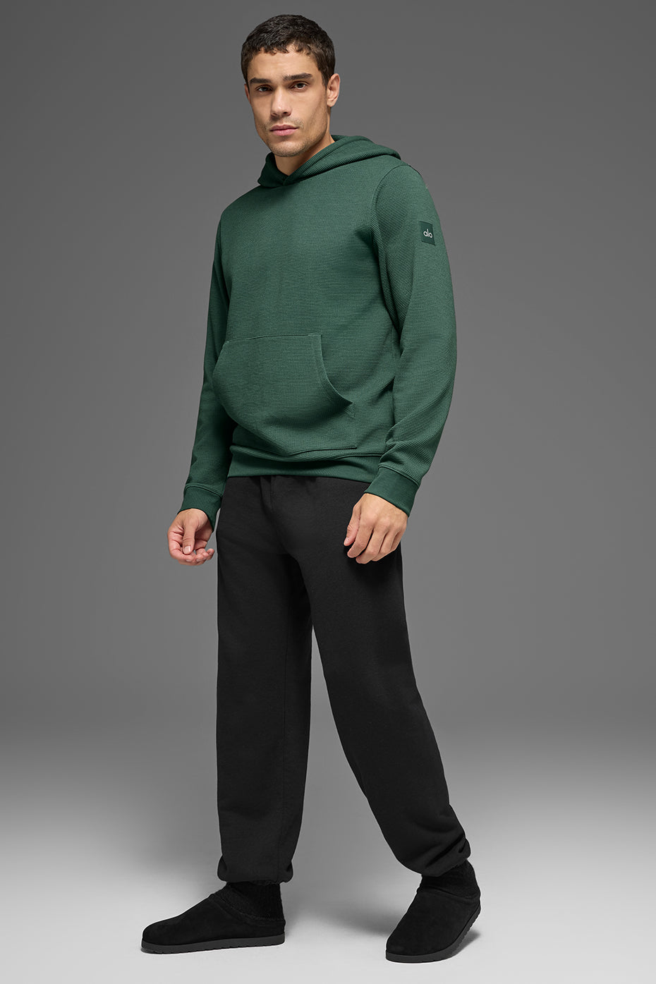 Waffle Lounge Hoodie - Clover Green — photo 5
