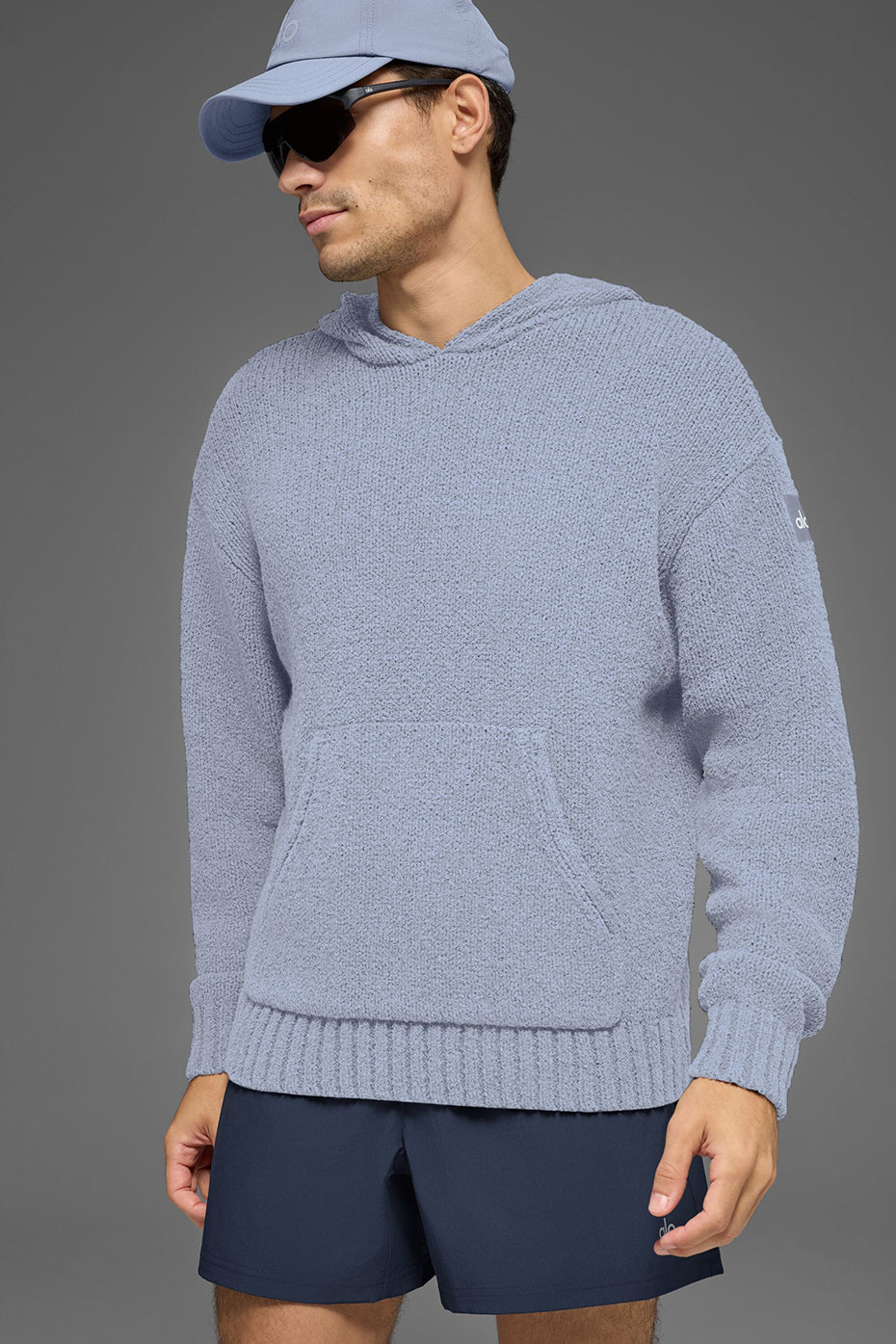 Textured Knit Hoodie - Winter Frost — photo 1