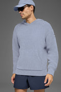 Textured Knit Hoodie - Winter Frost — photo 1