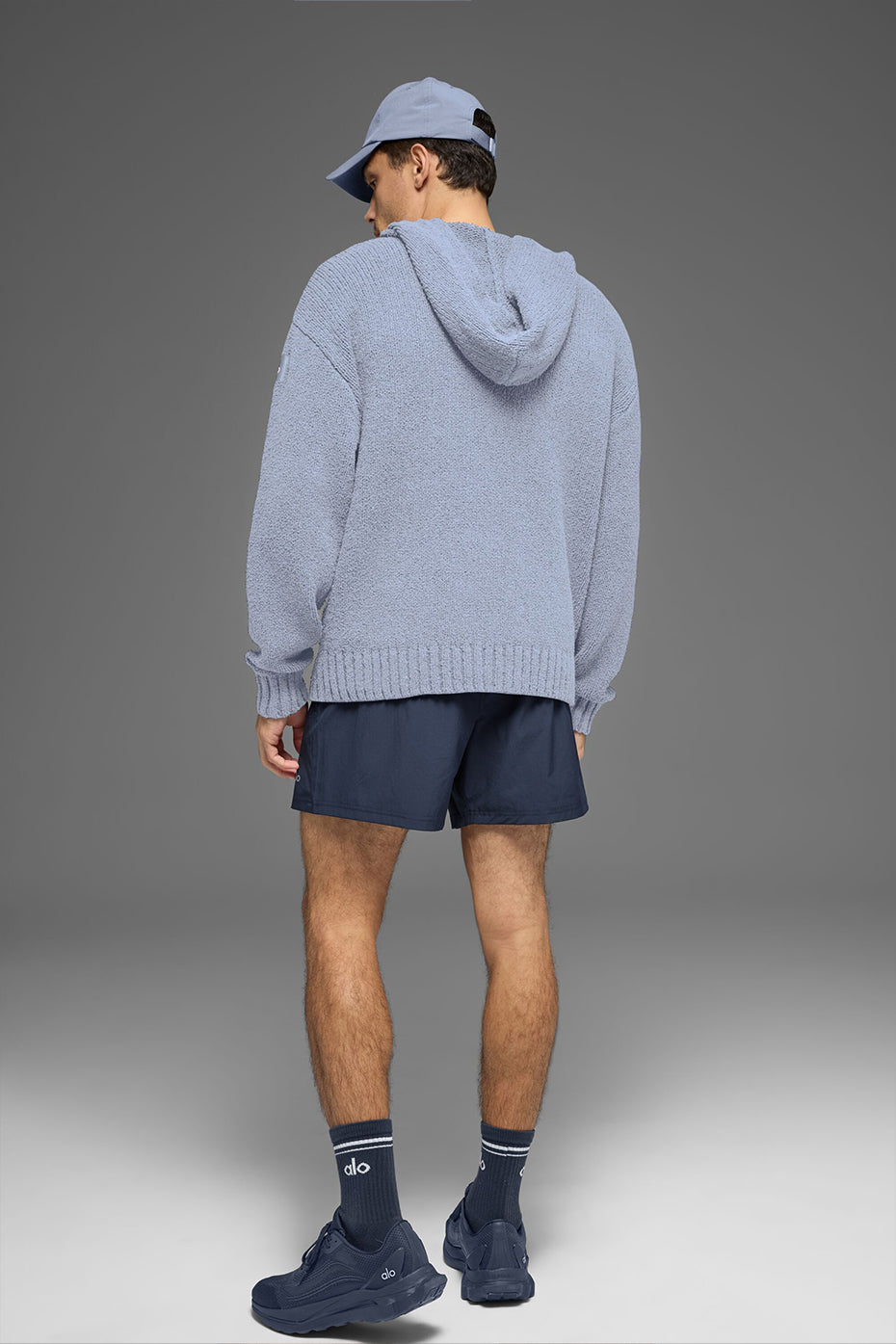 Textured Knit Hoodie - Winter Frost — photo 3
