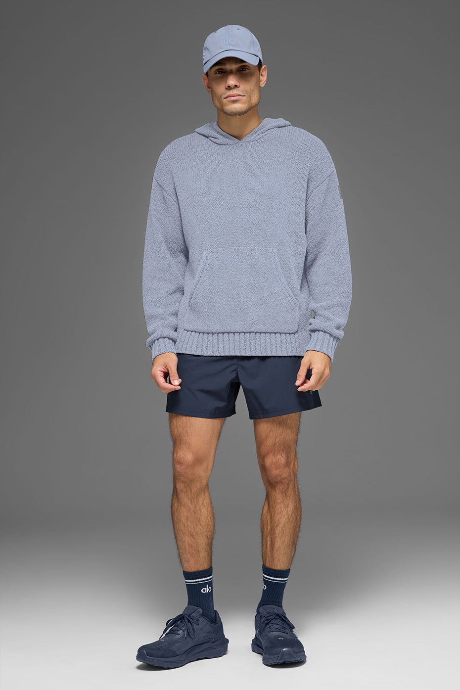 Textured Knit Hoodie - Winter Frost — photo 4