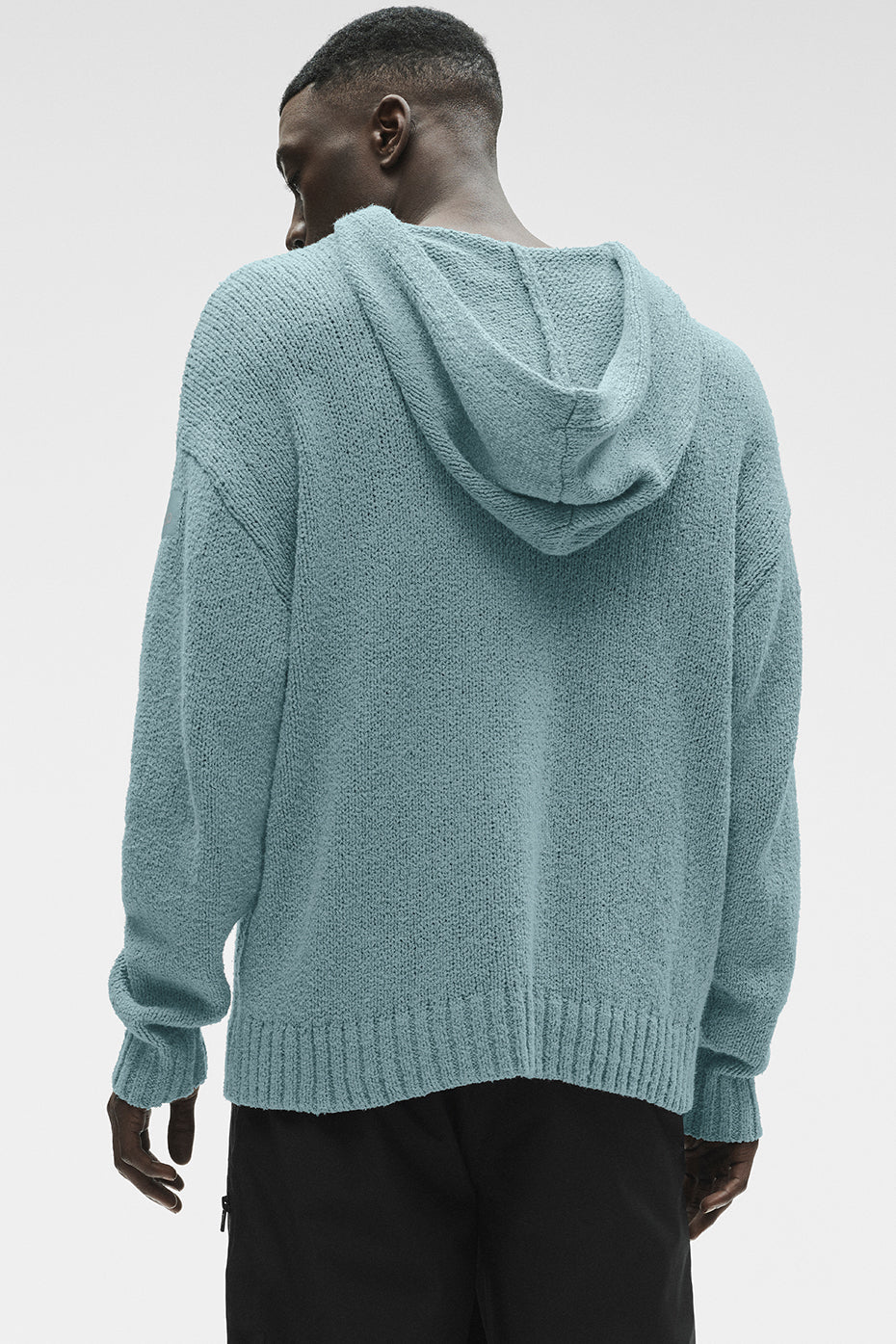 Textured Knit Hoodie - Desert Sage — photo 4