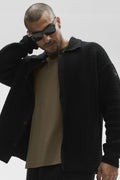 Shift Knit Button Up Long Sleeve - Black — photo 1