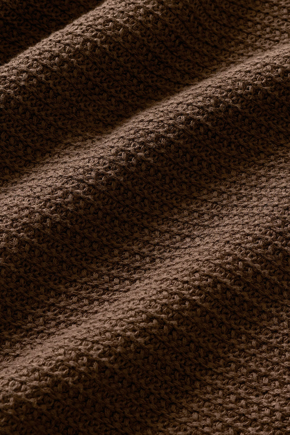 Shift Knit Button Up Long Sleeve - Espresso — photo 7