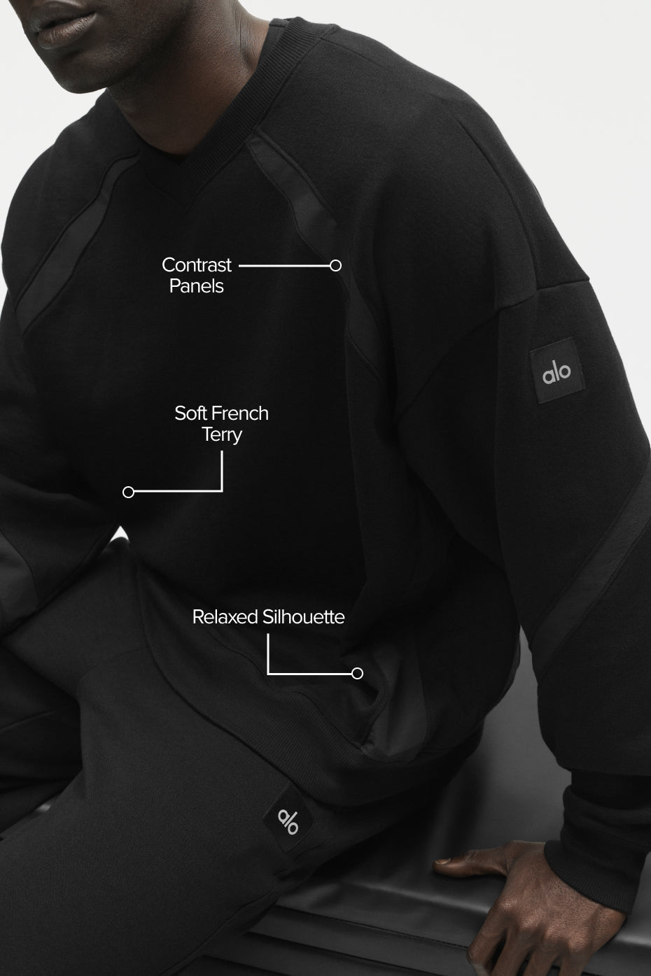 Field Crew Neck Sweatshirt - Black — photo 2