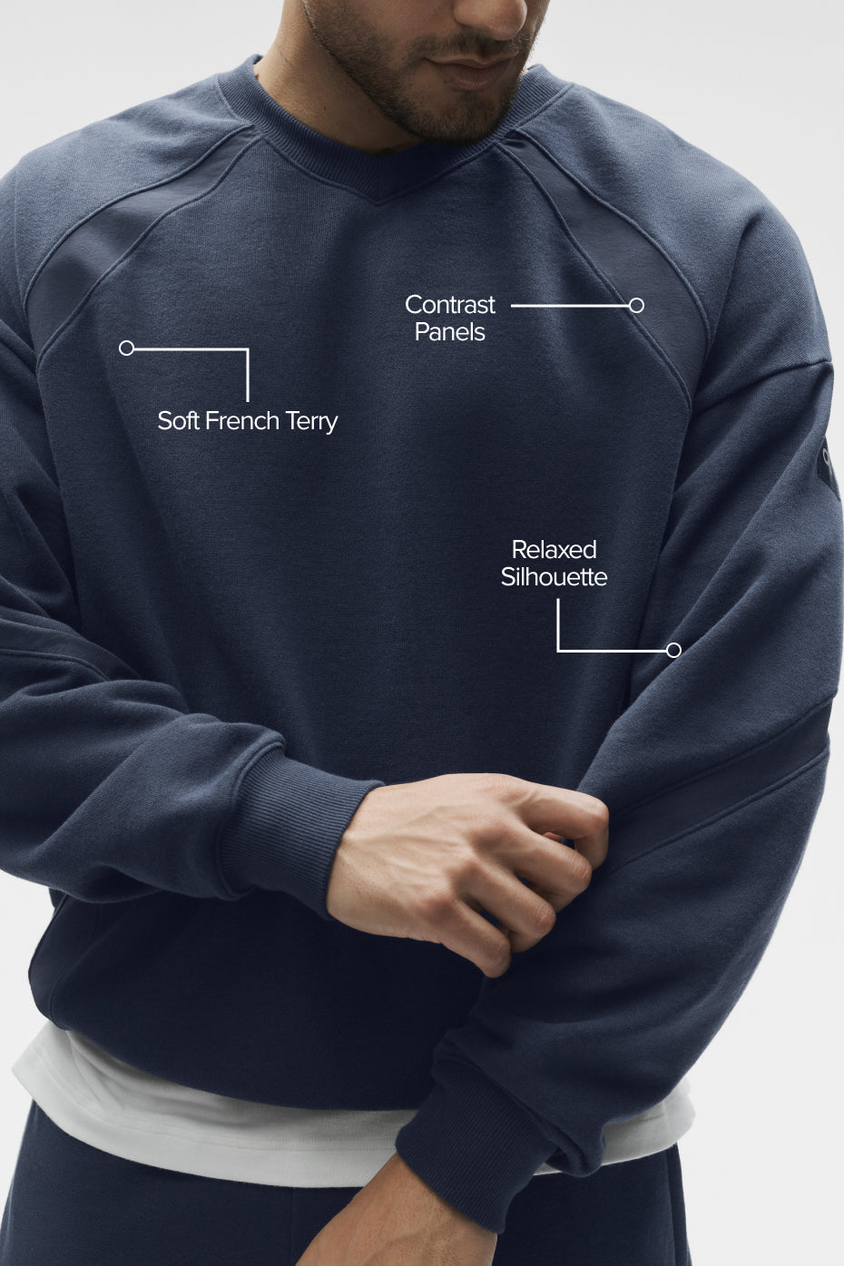 Field Crew Neck Sweatshirt - Navy — photo 2
