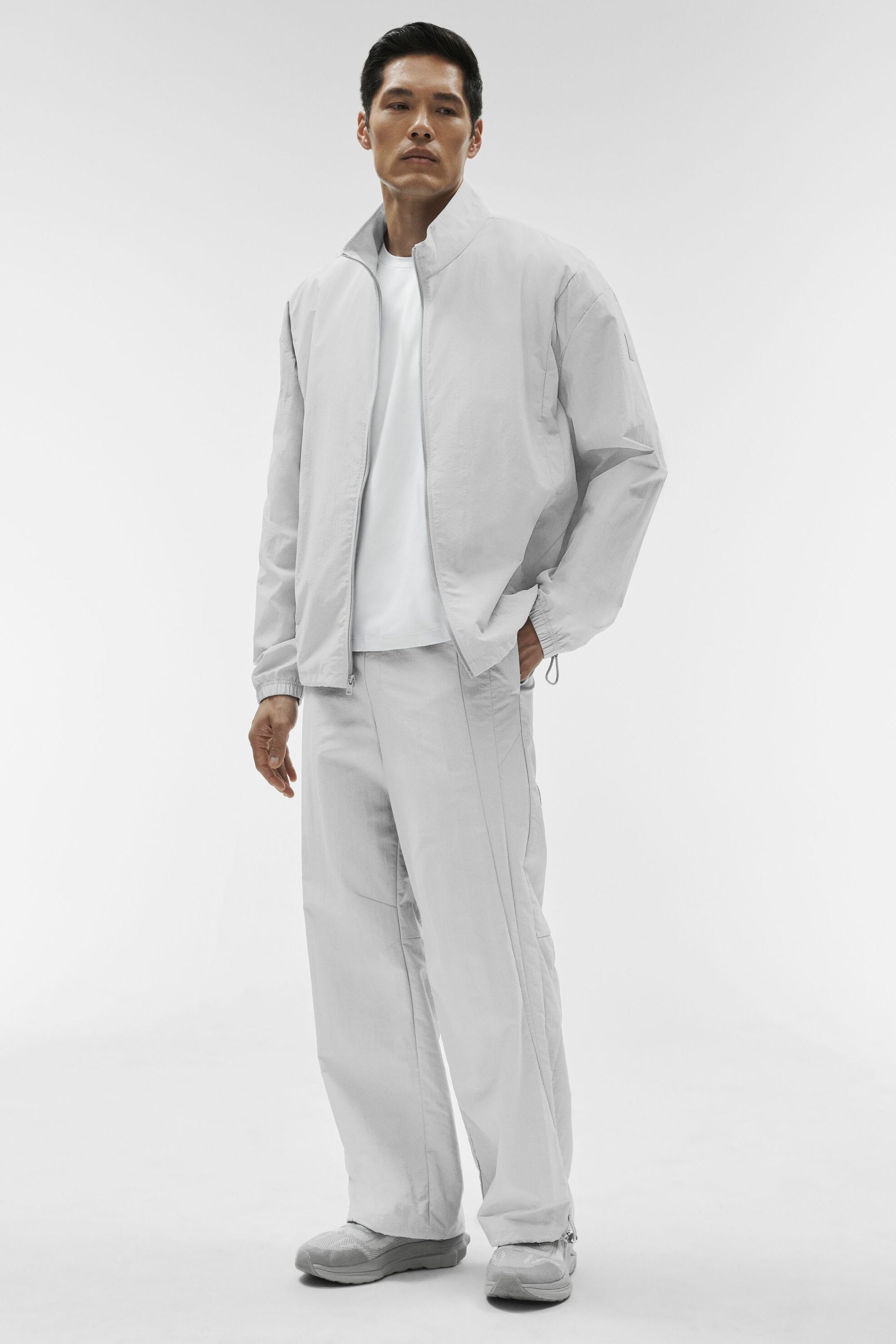 Takeaway Track Full Zip Jacket - Titanium — photo 6