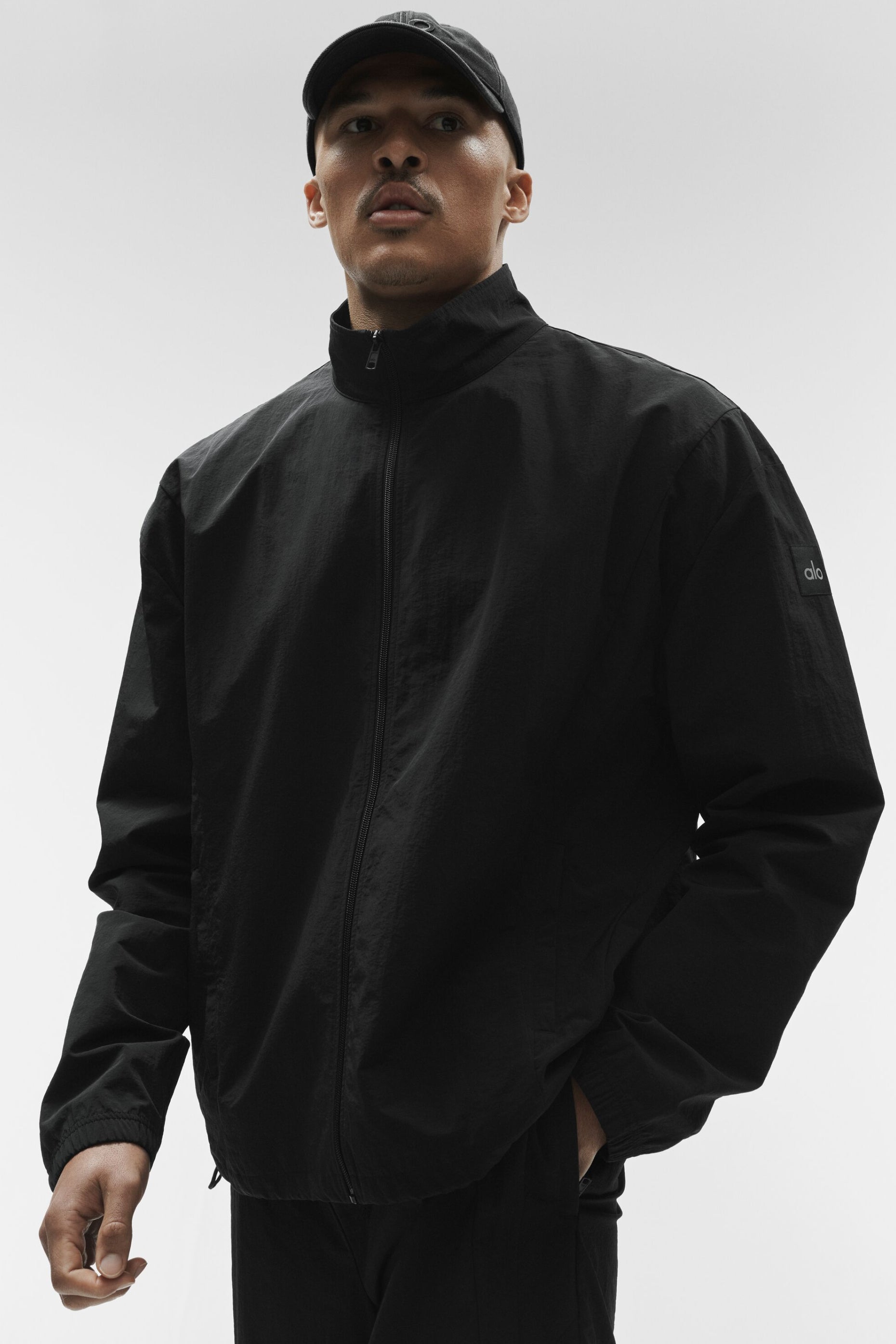 Takeaway Track Full Zip Jacket - Black — photo 3