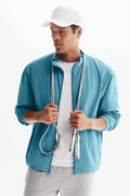 Takeaway Track Full Zip Jacket - Blue Breeze — photo 1
