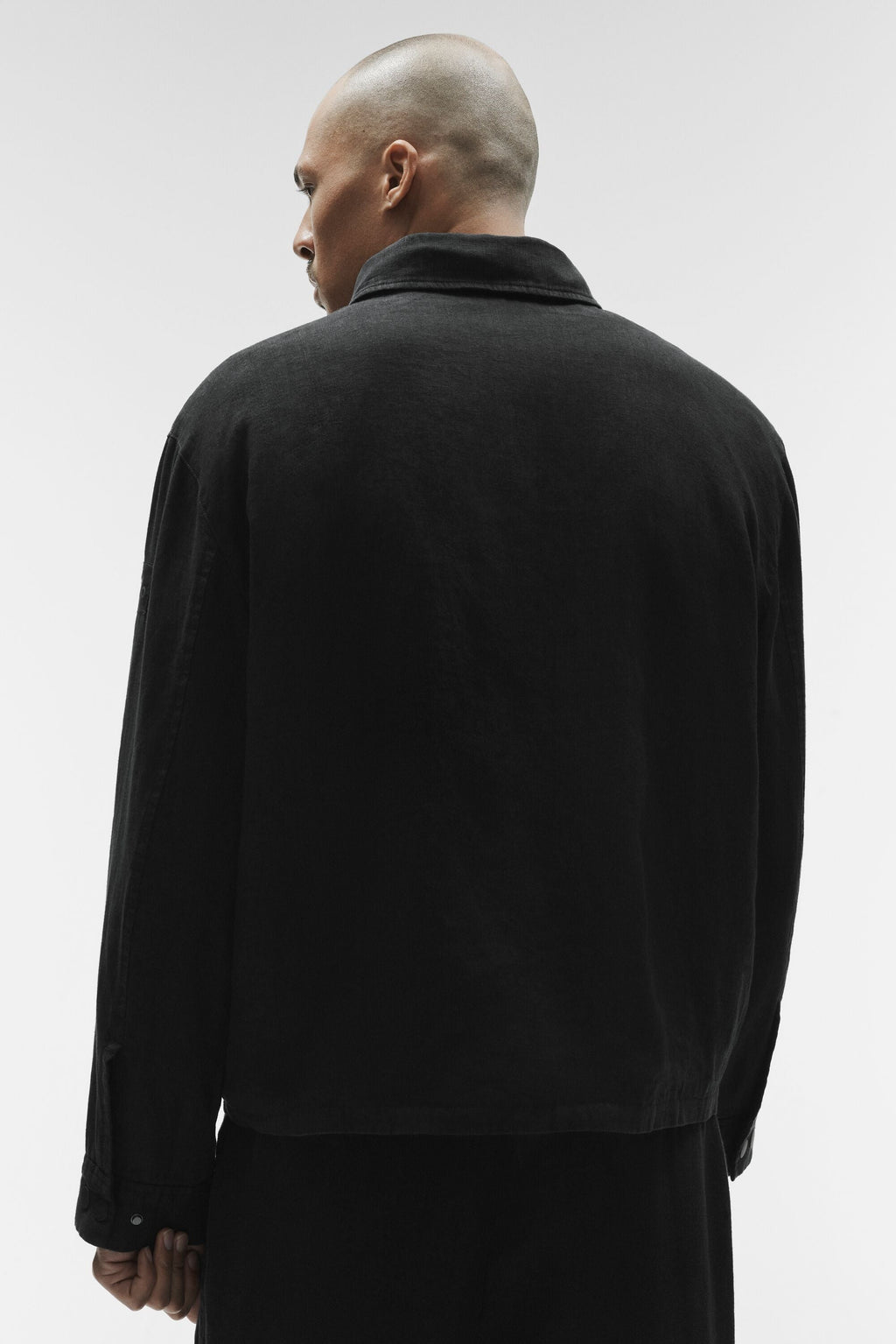 Linen Days Full Zip Jacket - Black — photo 4