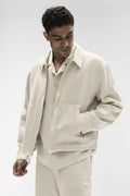 Linen Days Full Zip Jacket - Bone — photo 1