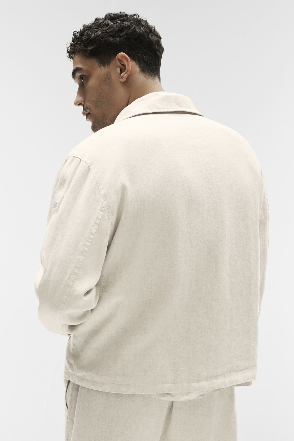 Linen Days Full Zip Jacket - Bone — photo 3