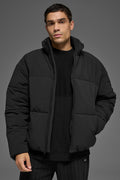 Stretch Woven Street Puffer - Black — photo 1