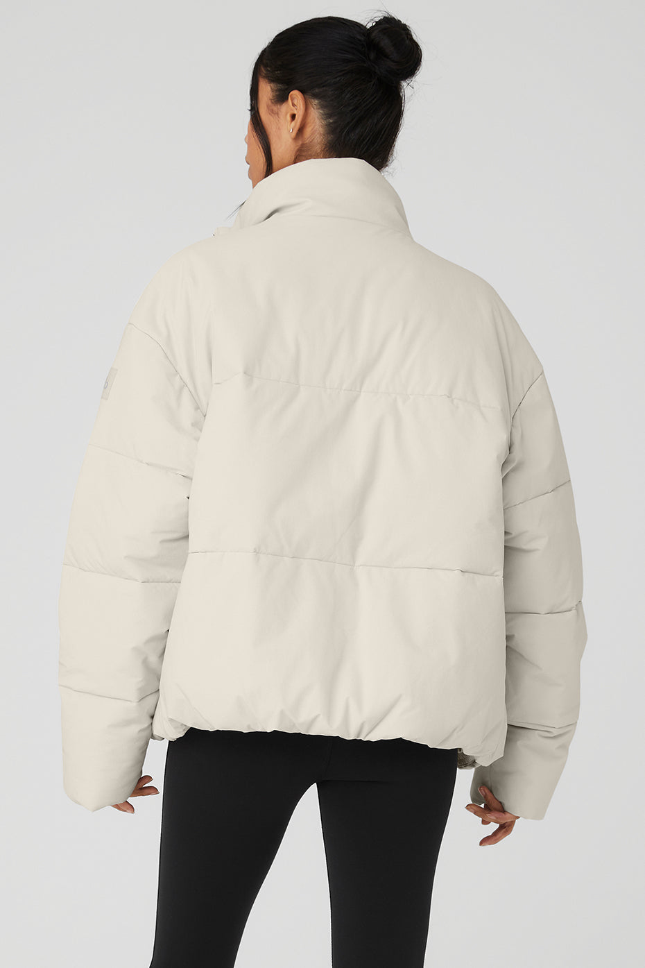Stretch Woven Street Puffer - Bone — photo 2
