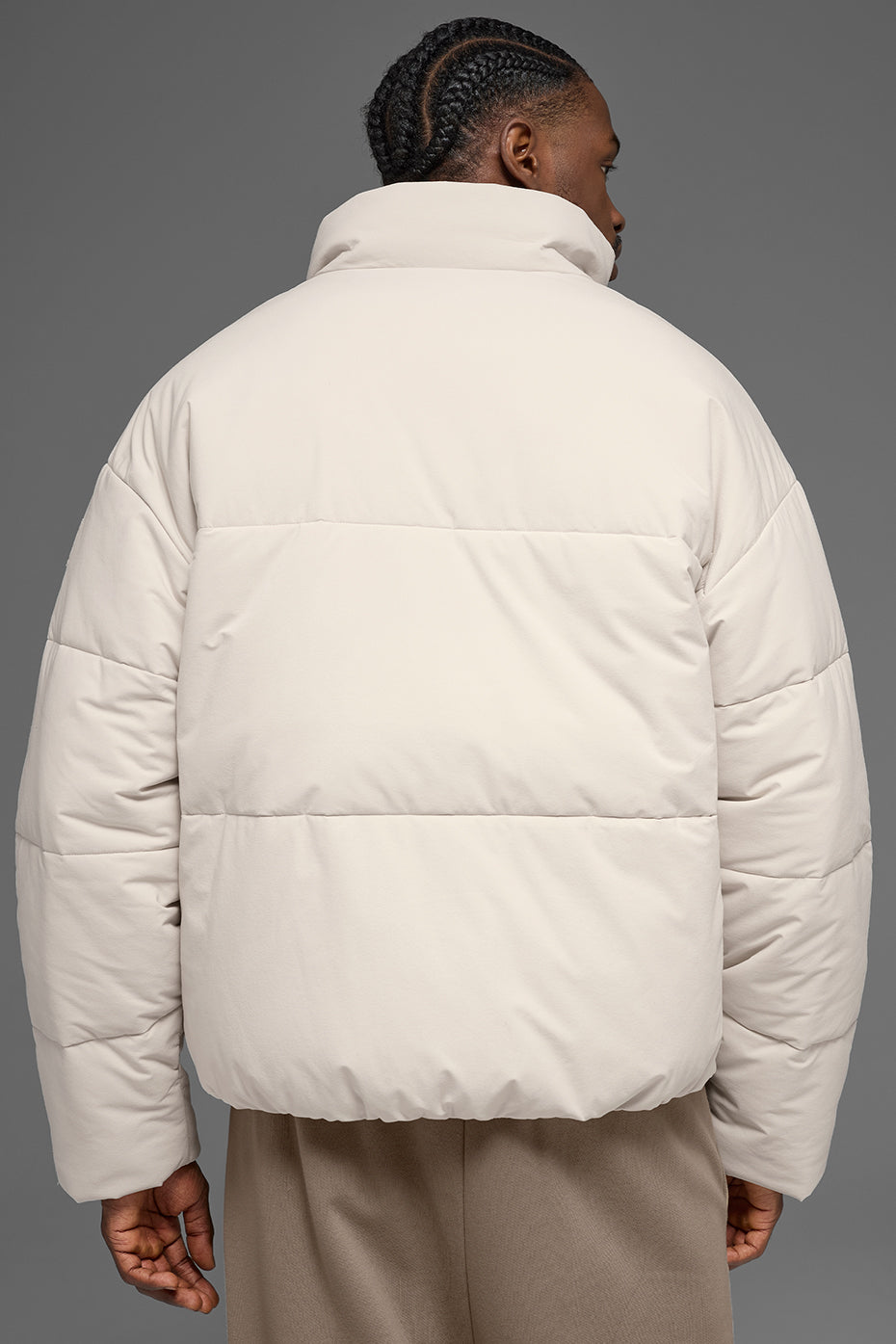 Stretch Woven Street Puffer - Bone — photo 2