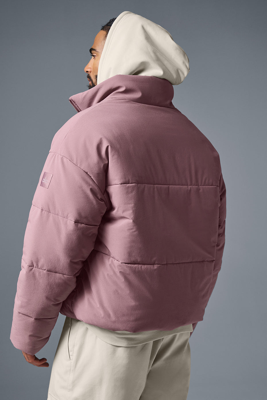 Stretch Woven Street Puffer - Woodrose — photo 2