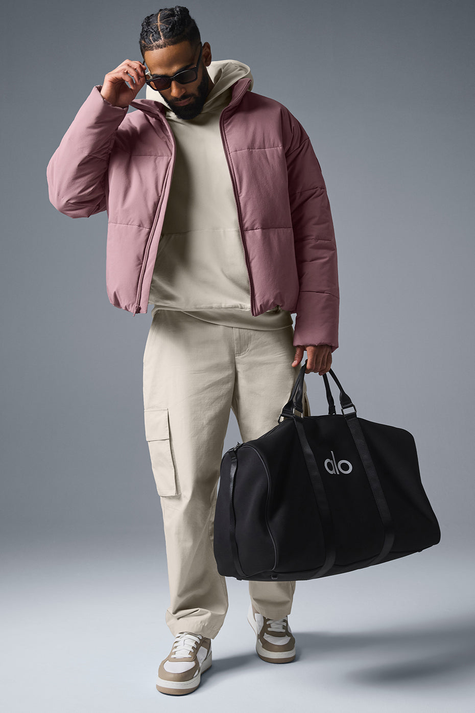 Stretch Woven Street Puffer - Woodrose — photo 4