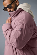 Stretch Woven Street Puffer - Woodrose — photo 5