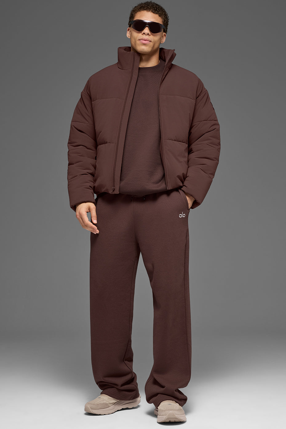 Stretch Woven Street Puffer - Brownstone — photo 4
