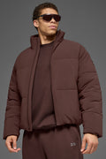 Stretch Woven Street Puffer - Brownstone — photo 1