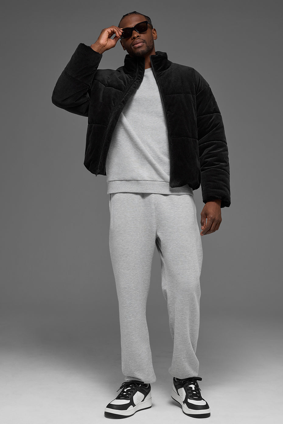 Corduroy Stage Puffer - Black — photo 4