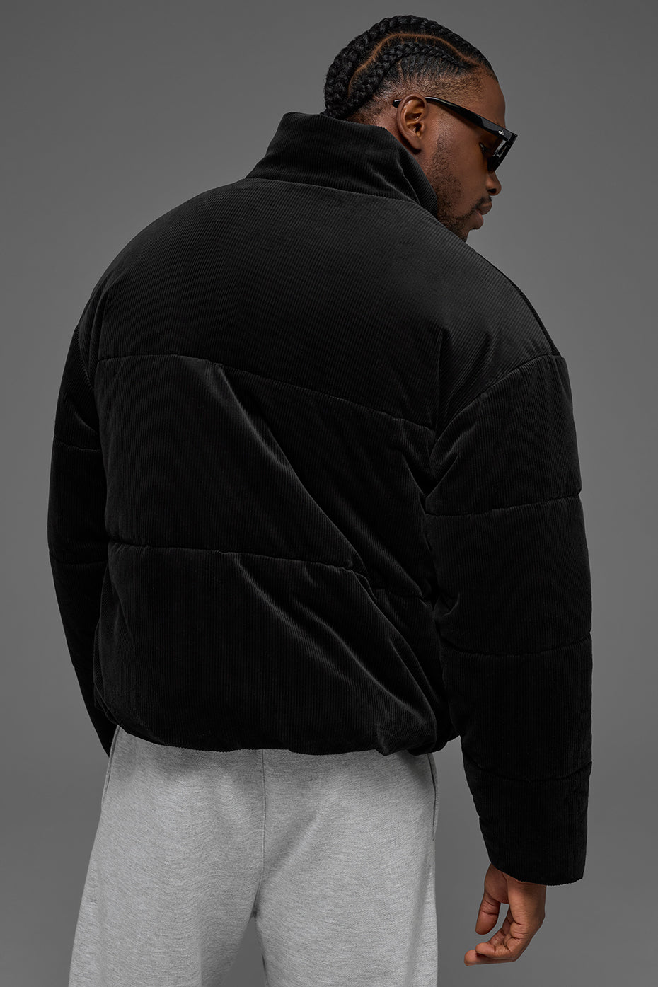Corduroy Stage Puffer - Black — photo 3