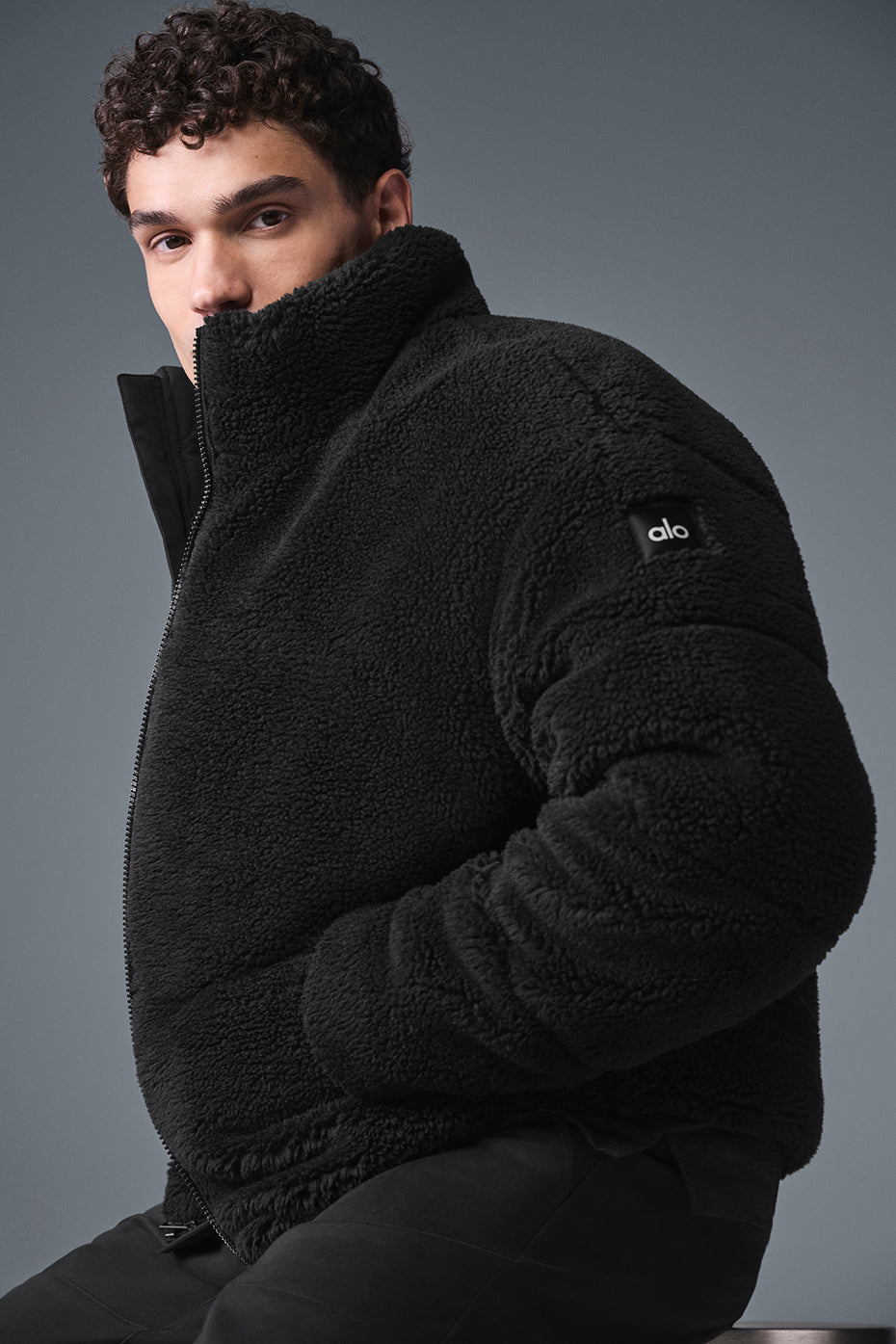 Sherpa Stage Puffer - Black — photo 3