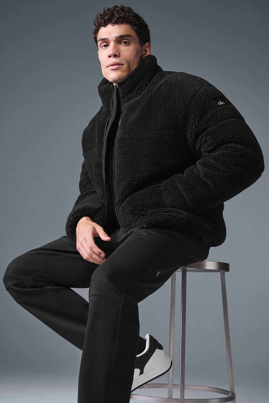 Sherpa Stage Puffer - Black — photo 4