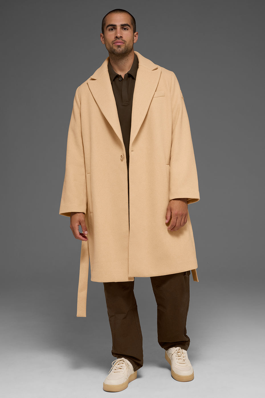 Wool Gameday Overcoat - Camel — photo 1