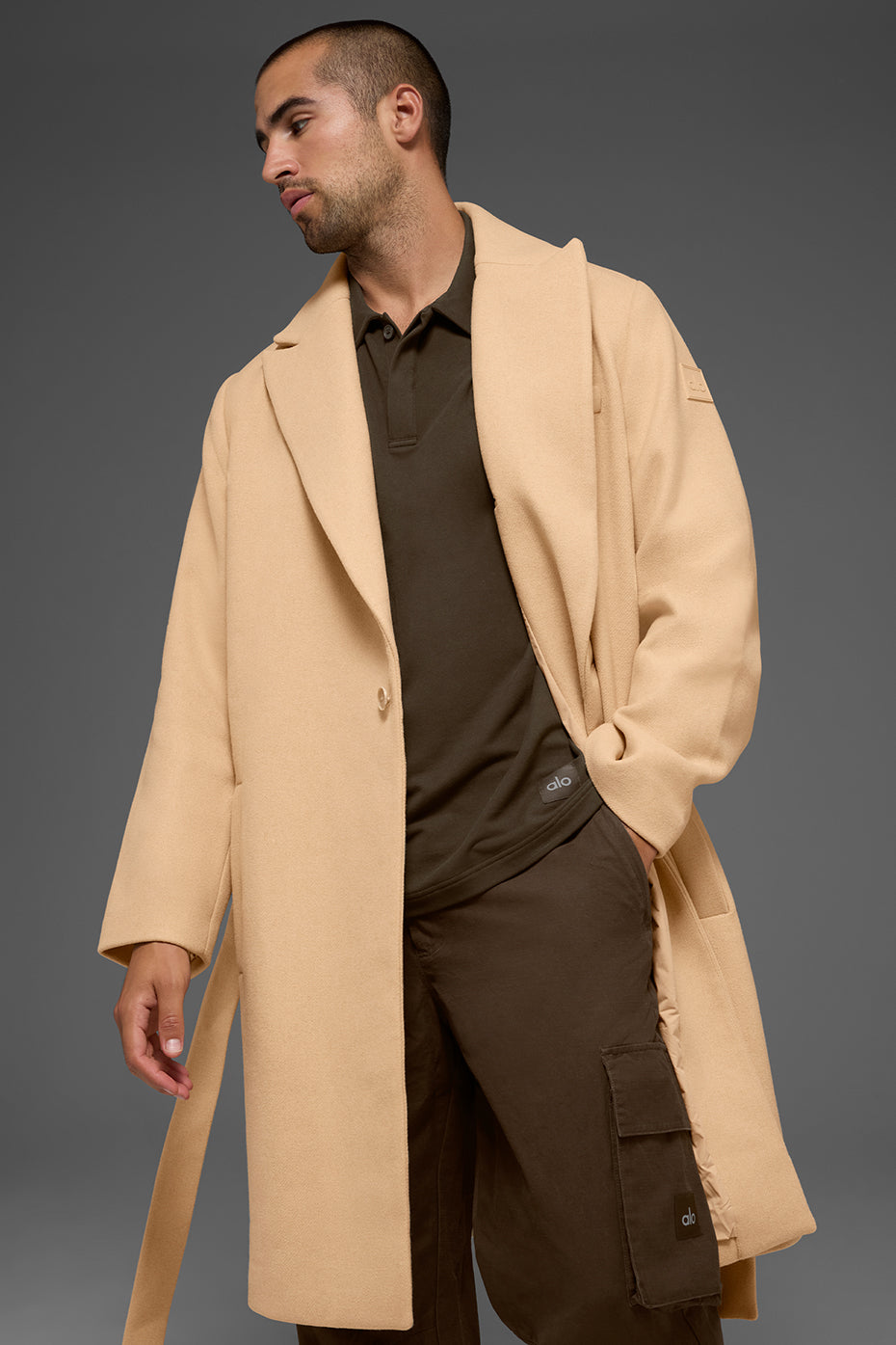 Wool Gameday Overcoat - Camel — photo 4