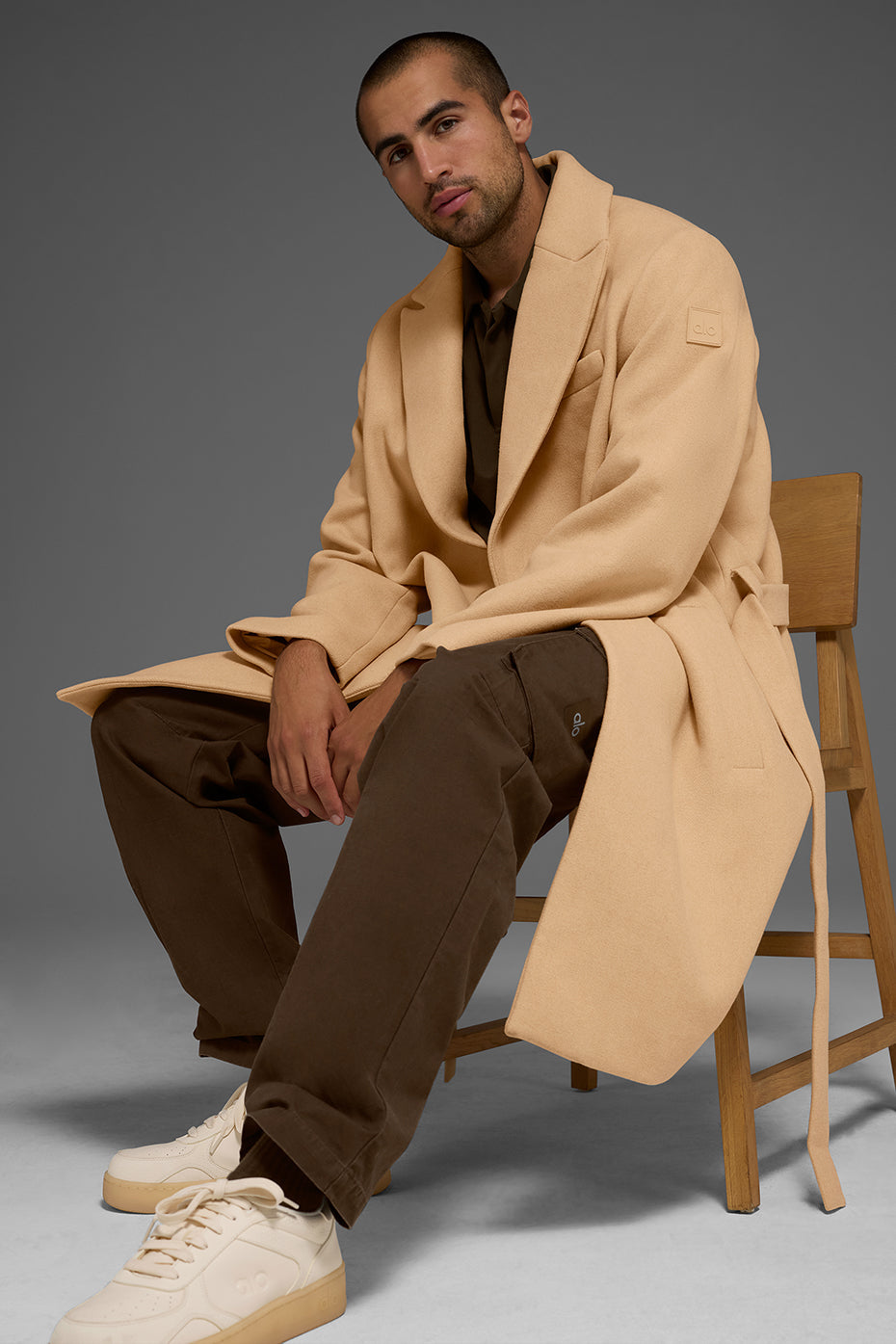 Wool Gameday Overcoat - Camel — photo 5