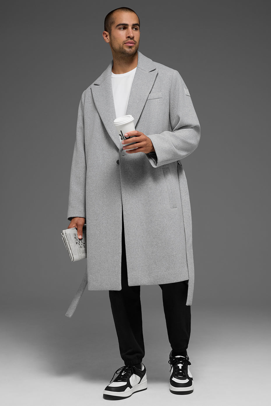 Wool Gameday Overcoat - Athletic Heather Grey — photo 5