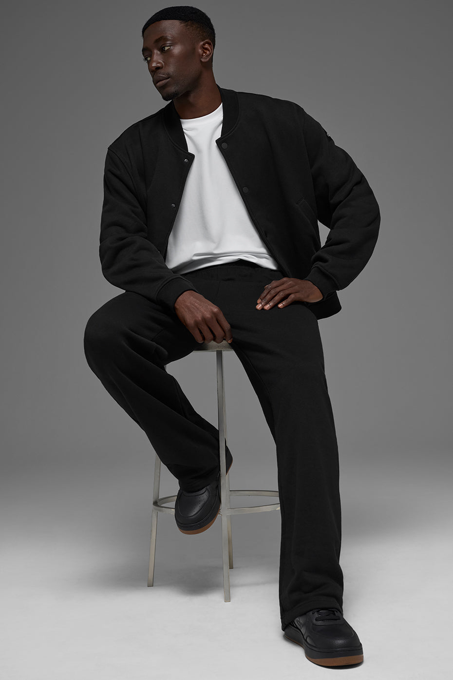 Renown Varsity Jacket - Black — photo 5