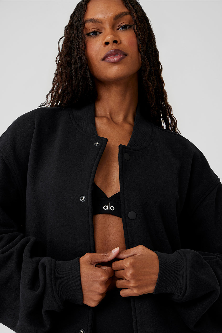 Renown Varsity Jacket - Black — photo 4