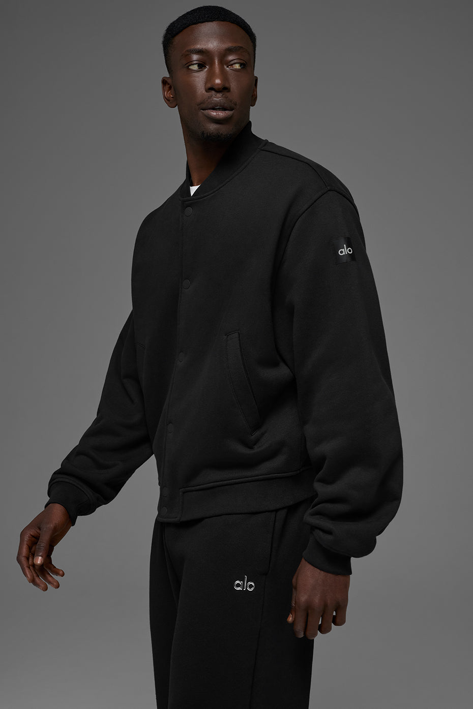 Renown Varsity Jacket - Black — photo 1